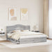Cadru de pat cu sertar Gri Sonoma 180 x 200 cm Lemn Ingineresc - WALTI WALTI