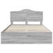 Cadru de pat cu sertar Gri Sonoma 140 x 190 cm Lemn Ingineresc - WALTI WALTI