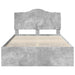 Cadru de pat Gri din beton 135 x 190 cm Lemn Ingineresc - WALTI WALTI