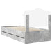Cadru de pat Gri din beton 90 x 190 cm Lemn Ingineresc - WALTI WALTI