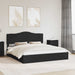 Cadru de pat cu sertar Negru 200 x 200 cm Lemn compozit - WALTI WALTI
