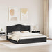 Cadru de pat cu sertar Negru 200 x 200 cm Lemn compozit - WALTI WALTI