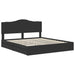 Cadru de pat cu sertar Negru 200 x 200 cm Lemn compozit - WALTI WALTI