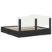 Cadru de pat cu sertar Negru 200 x 200 cm Lemn compozit - WALTI WALTI