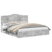 Cadru de pat cu sertar Gri din beton 200 x 200 cm Lemn compozit - WALTI WALTI
