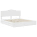 Pat cu storage cu headboard Alb 180 x 200 cm Lemn compozit - WALTI WALTI