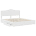 Pat cu storage cu headboard Alb 180 x 200 cm Lemn compozit - WALTI WALTI