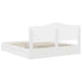 Pat cu storage cu headboard Alb 180 x 200 cm Lemn compozit - WALTI WALTI