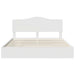 Pat cu storage cu headboard Alb 180 x 200 cm Lemn compozit - WALTI WALTI