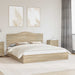 Pat cu storage Stejar Sonoma 180 x 200 cm Lemn compozit - WALTI WALTI