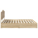 Pat cu storage Stejar Sonoma 180 x 200 cm Lemn compozit - WALTI WALTI