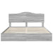 Cadru de pat cu sertar Gri Sonoma 180 x 200 cm Lemn compozit - WALTI WALTI