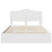 Pat cu storage cu headboard Alb 160 x 200 cm Lemn compozit - WALTI WALTI