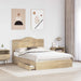 Pat cu storage Stejar Sonoma 160 x 200 cm Lemn compozit - WALTI WALTI