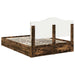 Pat cu storage Stejar fumuriu 160 x 200 cm Lemn compozit - WALTI WALTI