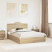Pat cu storage Stejar Sonoma 140 x 200 cm Lemn compozit - WALTI WALTI