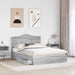 Cadru de pat cu sertar Gri Sonoma 140 x 200 cm Lemn compozit - WALTI WALTI