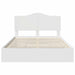 Pat cu storage cu headboard Alb 140 x 190 cm Lemn compozit - WALTI WALTI