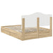Pat cu storage Stejar Sonoma 140 x 190 cm Lemn compozit - WALTI WALTI