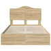 Pat cu storage Stejar Sonoma 135 x 190 cm Lemn compozit - WALTI WALTI