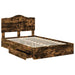 Cadru de pat Stejar fumuriu 135 x 190 cm Lemn compozit - WALTI WALTI