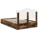 Cadru de pat Stejar fumuriu 135 x 190 cm Lemn compozit - WALTI WALTI
