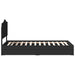 Pat cu storage cu sertar Negru 100 x 200 cm Lemn prelucrat - WALTI WALTI