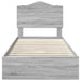 Cadru de pat cu sertar Gri Sonoma 100 x 200 cm Lemn compozit - WALTI WALTI