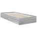 Cadru de pat cu sertar Gri Sonoma 90 x 200 cm Lemn compozit - WALTI WALTI