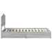 Cadru de pat cu sertar Gri Sonoma 90 x 200 cm Lemn compozit - WALTI WALTI