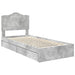 Cadru de pat cu sertar Gri din beton 90 x 190 cm Lemn compozit - WALTI WALTI
