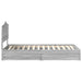 Cadru de pat cu sertar Gri Sonoma 90 x 190 cm Lemn compozit - WALTI WALTI