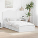Cadru de pat cu sertar Alb 75 x 190 cm Lemn compozit - WALTI WALTI
