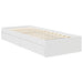 Cadru de pat cu sertar Alb 75 x 190 cm Lemn compozit - WALTI WALTI
