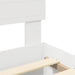 Cadru de pat cu headboard Alb 180 x 200 cm Lemn compozit - WALTI WALTI