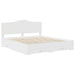 Cadru de pat cu headboard Alb 180 x 200 cm Lemn compozit - WALTI WALTI