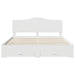 Cadru de pat cu headboard Alb 180 x 200 cm Lemn compozit - WALTI WALTI