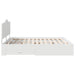 Cadru de pat cu headboard Alb 180 x 200 cm Lemn compozit - WALTI WALTI
