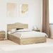 Cadru de pat cu sertar Stejar Sonoma 150 x 200 cm Lemn compozit - WALTI WALTI
