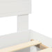 Cadru de pat cu headboard Alb 140 x 200 cm Lemn compozit - WALTI WALTI