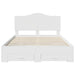 Cadru de pat cu headboard Alb 140 x 200 cm Lemn compozit - WALTI WALTI