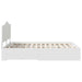 Cadru de pat cu headboard Alb 140 x 200 cm Lemn compozit - WALTI WALTI
