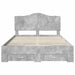 Cadru de pat cu sertar Gri din beton 140 x 200 cm Lemn compozit - WALTI WALTI