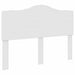 Cadru de pat cu headboard Alb 140 x 190 cm Lemn compozit - WALTI WALTI
