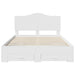 Cadru de pat cu headboard Alb 140 x 190 cm Lemn compozit - WALTI WALTI