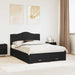 Cadru de pat cu headboard Negru 140 x 190 cm Lemn compozit - WALTI WALTI