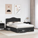 Cadru de pat cu headboard Negru 140 x 190 cm Lemn compozit - WALTI WALTI