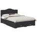 Cadru de pat cu headboard Negru 140 x 190 cm Lemn compozit - WALTI WALTI