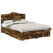 Cadru de pat Stejar fumuriu 140 x 190 cm Lemn compozit - WALTI WALTI