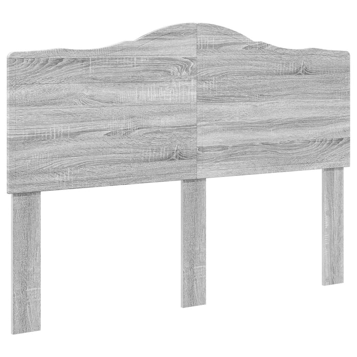 Cadru de pat cu headboard Gri Sonoma 140 x 190 cm Lemn compozit - WALTI WALTI